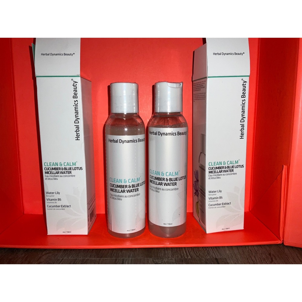 Herbal Dynamics Beauty Micellar Water Clean‎ & Calm Cucumber Lotus Set of 2 face
